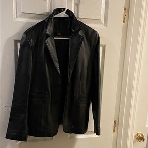 Luis Alvear Medium Black Leather Jacket